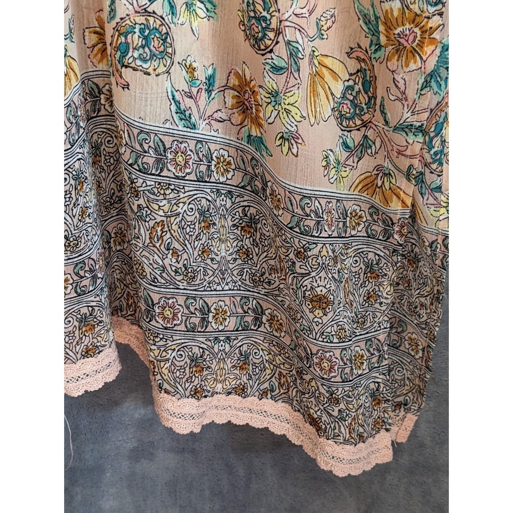 Xhilaration Sheer Lace Duster Robe Romantic Floral Beach Coverup Kimono XL/XXL - Picture 8 of 16